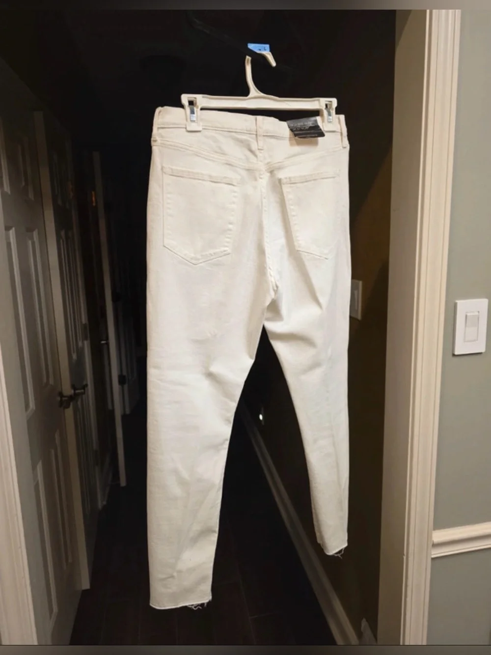 NWT-10waist 30 petite preppy, golf Banana Republic Women's White Skinny Jeans